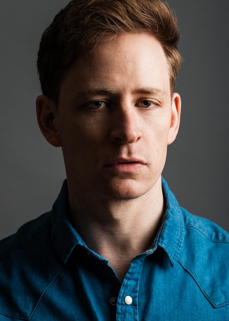 Moody headshot, shot in studio in Leamington Spa, UK